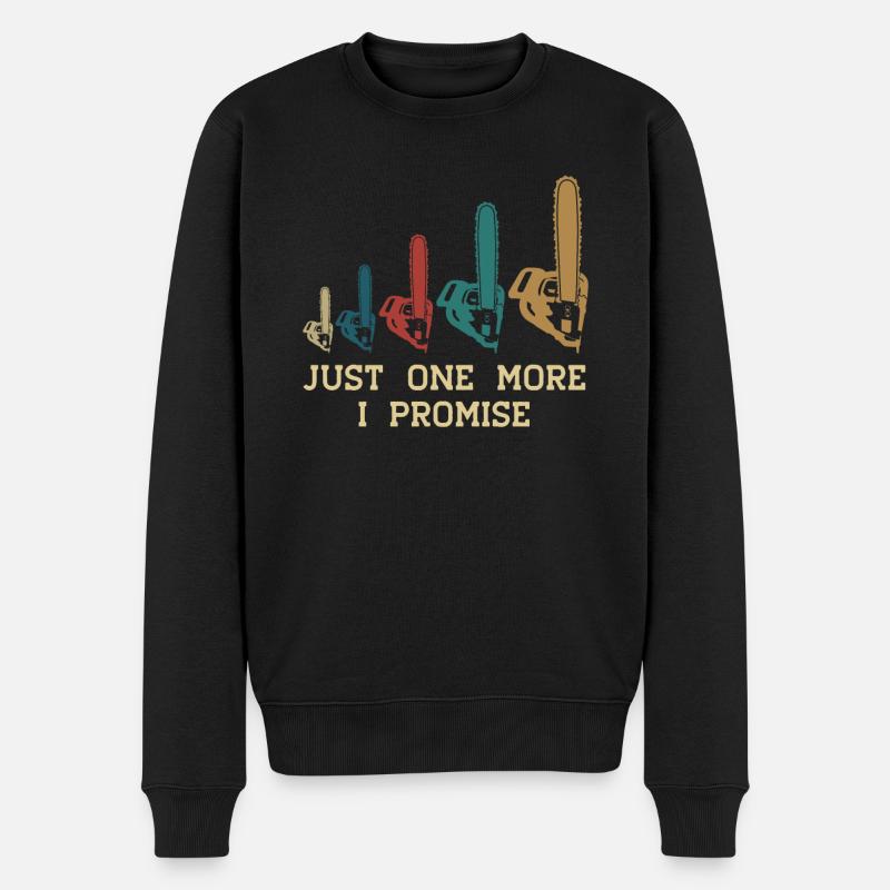 Tronçonneuse Tronçonneuse rétro - Pull Premium bio Homme - noir