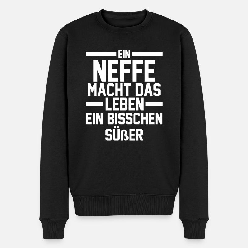 Neffe - Männer Premium Bio Pullover - Schwarz