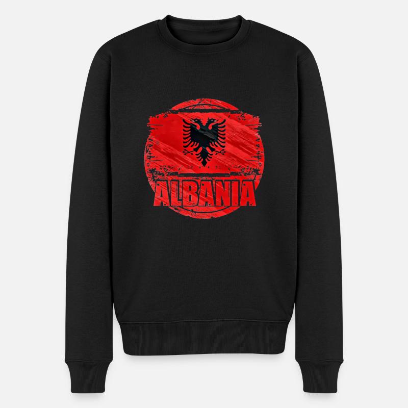 Albanie - Pull Premium bio Homme - noir