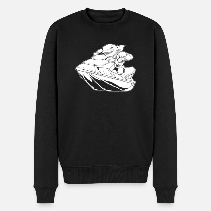 Jet Ski Requin - Pull Premium bio Homme - noir