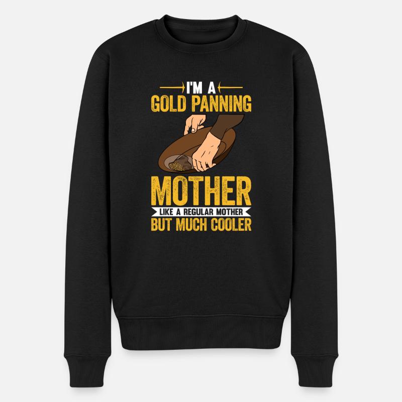 Gold Panning Gold suchen - Männer Premium Bio Pullover - Schwarz