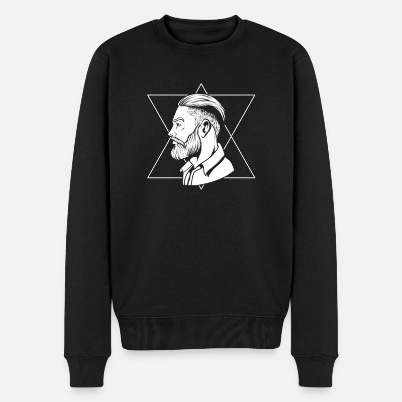 Barbe Barbe complète - Pull Premium bio Homme - noir