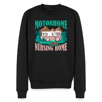 Motorhome Before Nursing Home 3 - Männer Premium Bio Pullover - Schwarz - Vorne - Nico (187cm)