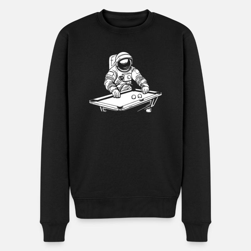 Billard - Männer Premium Bio Pullover - Schwarz
