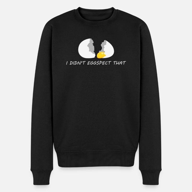 Egg Eggs - Männer Premium Bio Pullover - Schwarz