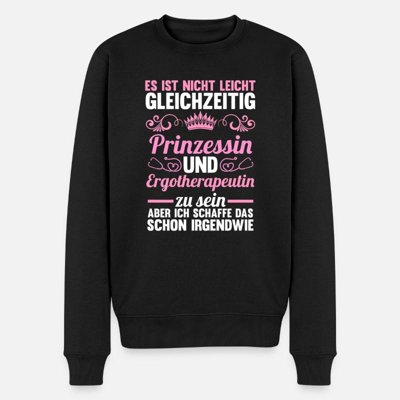 Ergotherapie Ergotherapeutin - Männer Premium Bio Pullover - Schwarz
