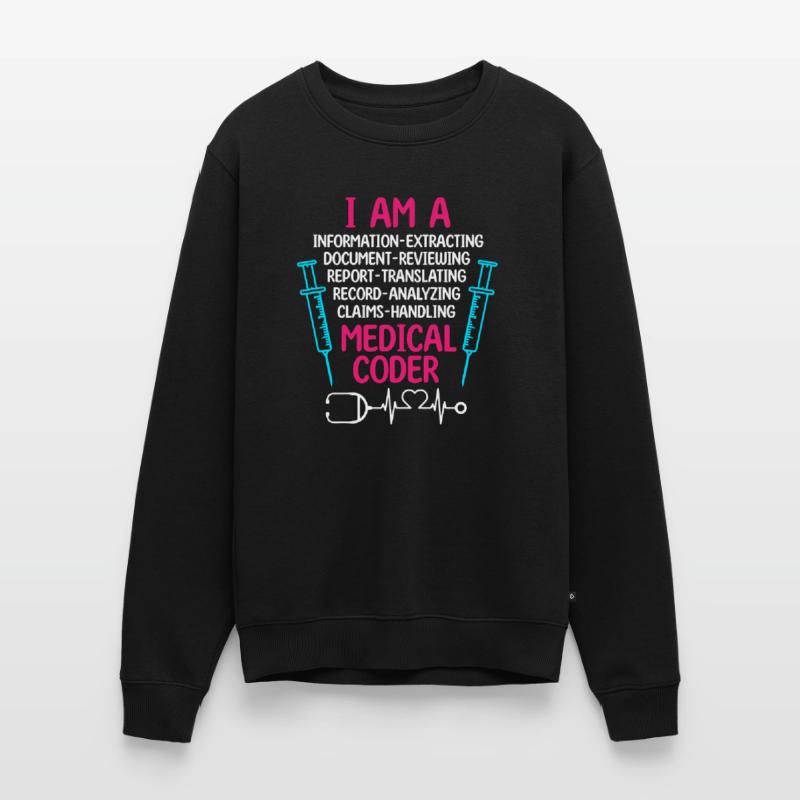 Medical Coder Coding Specialist Men's Premium Organic Jumper