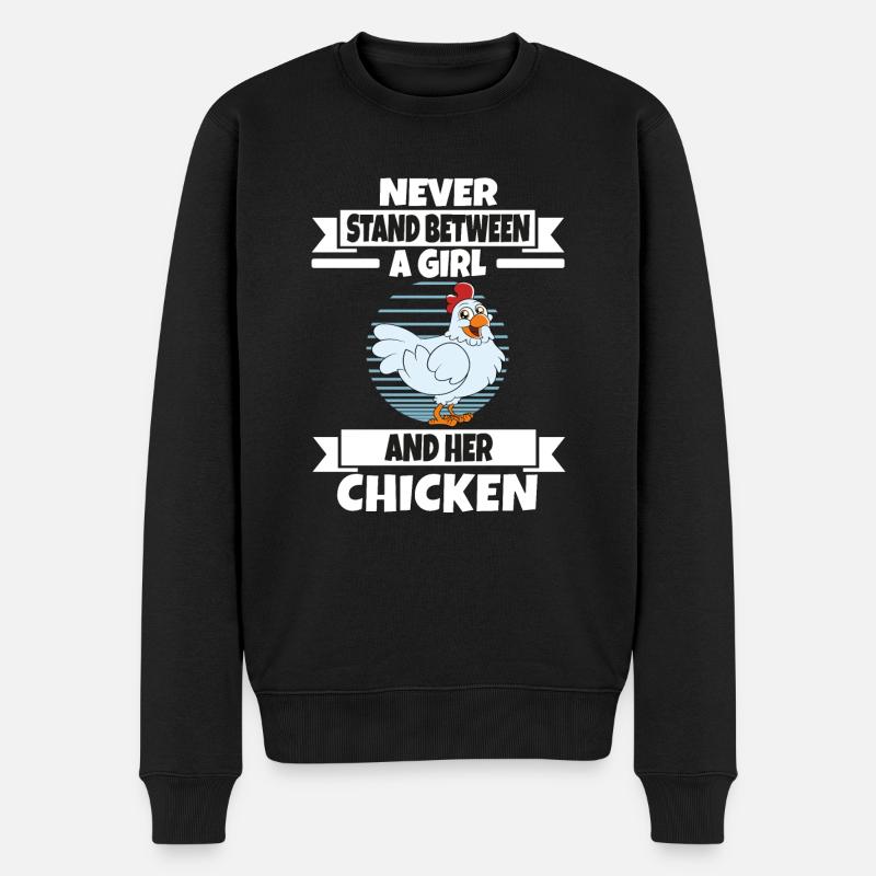 Drôle De Poulet Dire Poulet - Pull Premium bio Homme - noir