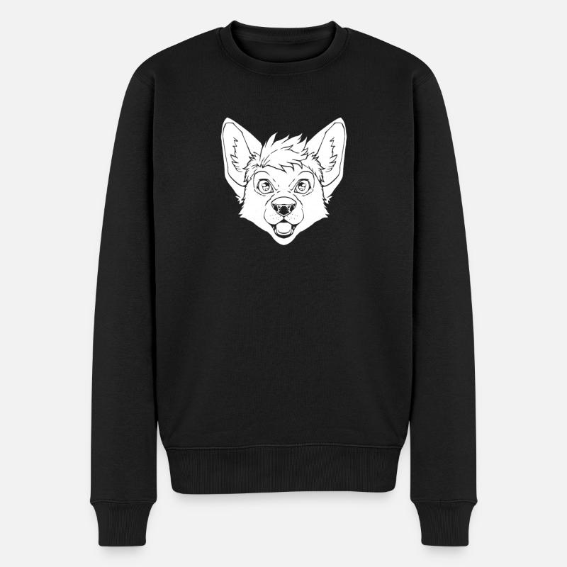 Furry Fandom Fursuits Fuchs - Männer Premium Bio Pullover - Schwarz