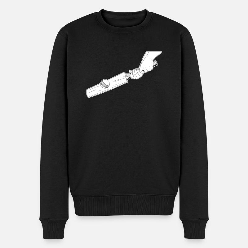 Cricket - Männer Premium Bio Pullover - Schwarz