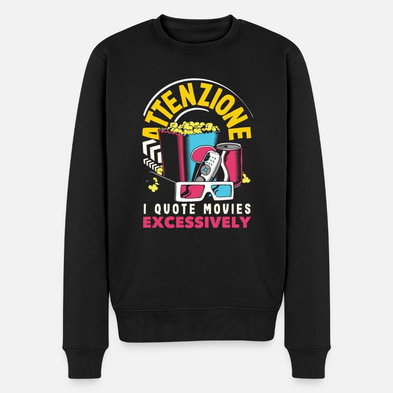 Citation du film Attenzione - Pull Premium bio Homme - noir