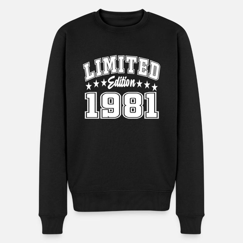 Édition limitée 1981 - Pull Premium bio Homme - noir