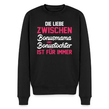 Stiefmutter Stiefmama Stieftochter Bonusmama - Männer Premium Bio Pullover - Schwarz - Vorne - Nico (187cm)