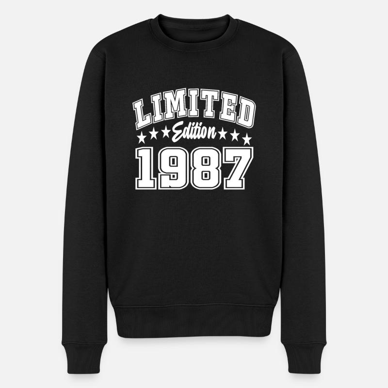 Édition limitée 1987 - Pull Premium bio Homme - noir