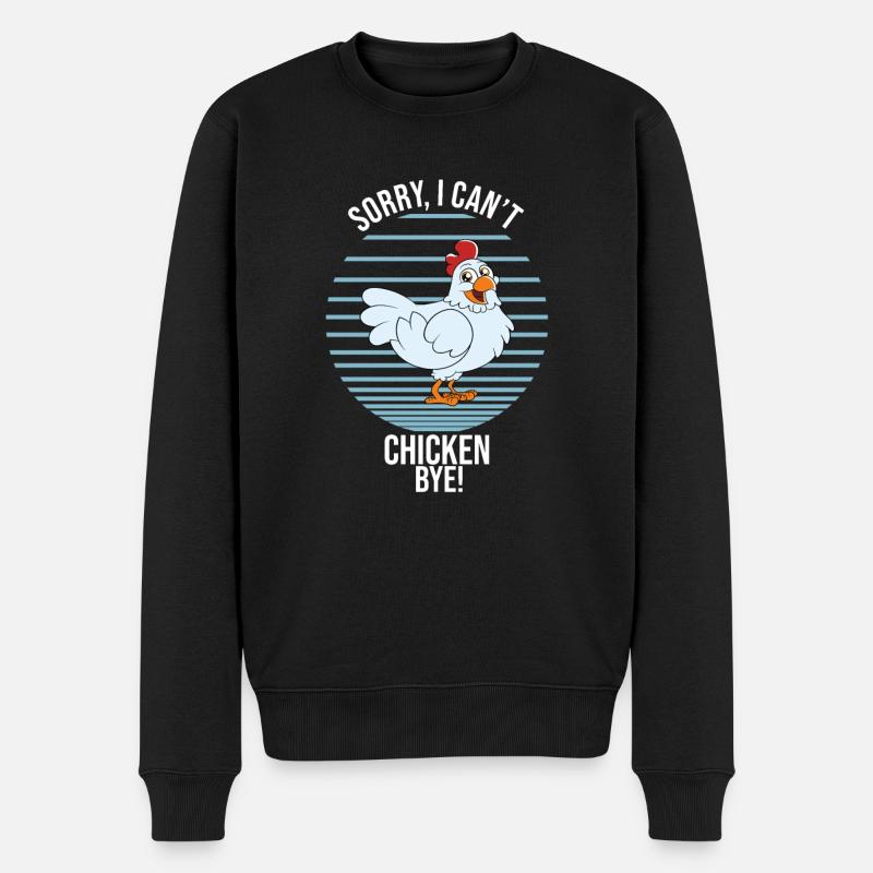 Drôle De Poulet Dire Poulet - Pull Premium bio Homme - noir