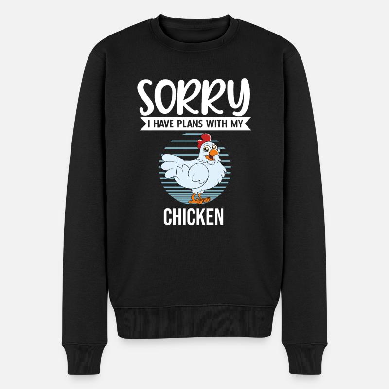 Drôle De Poulet Dire Poulet - Pull Premium bio Homme - noir