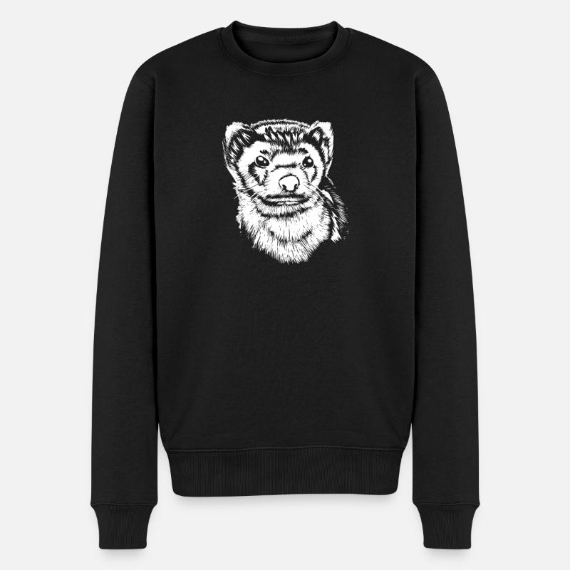Furet Iltis Mignon - Pull Premium bio Homme - noir