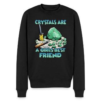 Cristal Des surprises brillantes à offrir - Pull Premium bio Homme - noir - Devant - Nico (187cm)