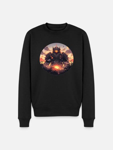 Robot Robot Robotteknologi Robot Børn Robotter - Økologisk premium-sweatshirt til mænd - sort