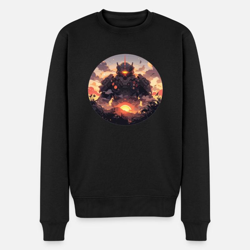 Roboter Robot Robotics Roboter Kinder Robots - Männer Premium Bio Pullover - Schwarz