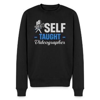 Autodidakt, Videofilmer, Lustiger - Männer Premium Bio Pullover - Schwarz - Vorne - Nico (187cm)