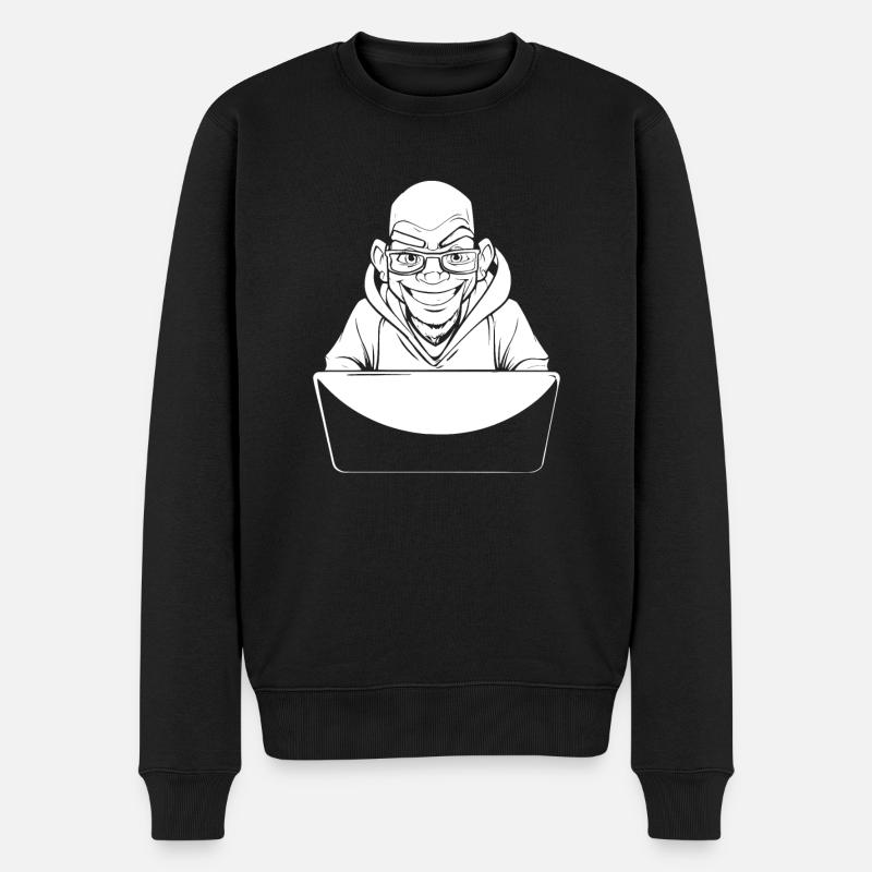 Web Entwickler Webdeveloper - Männer Premium Bio Pullover - Schwarz