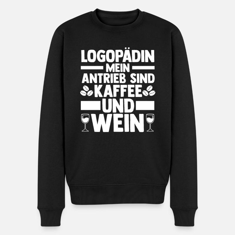 Logopädie Logopädin - Männer Premium Bio Pullover - Schwarz