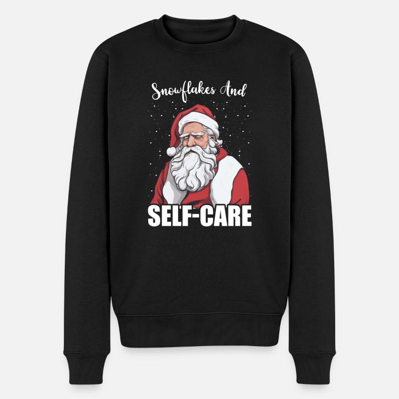 Santé mentale Noël Anti-Noël - Pull Premium bio Homme - noir