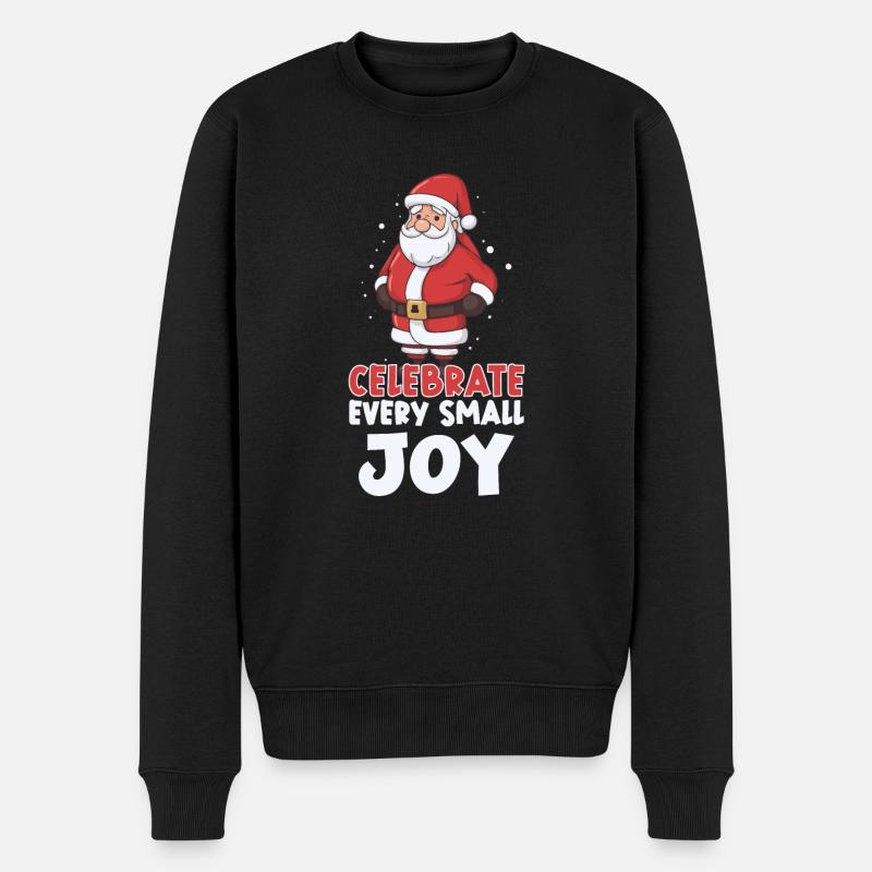 Santé mentale Noël Anti-Noël - Pull Premium bio Homme - noir