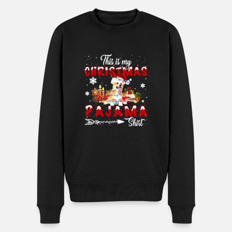 Chihuahua - Männer Premium Bio Pullover - Schwarz
