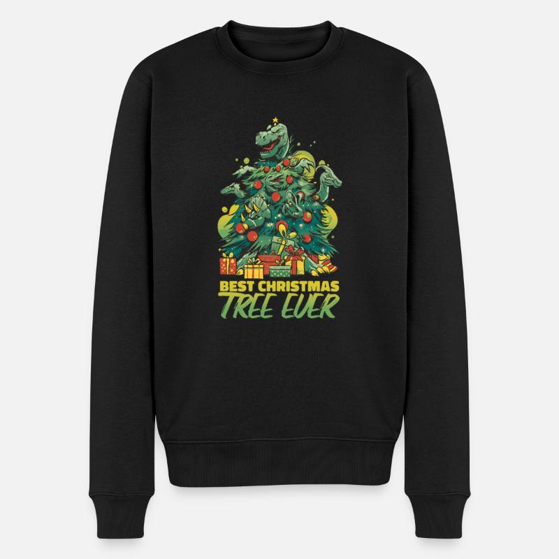 Bester Weihnachtsbaum - Männer Premium Bio Pullover - Schwarz
