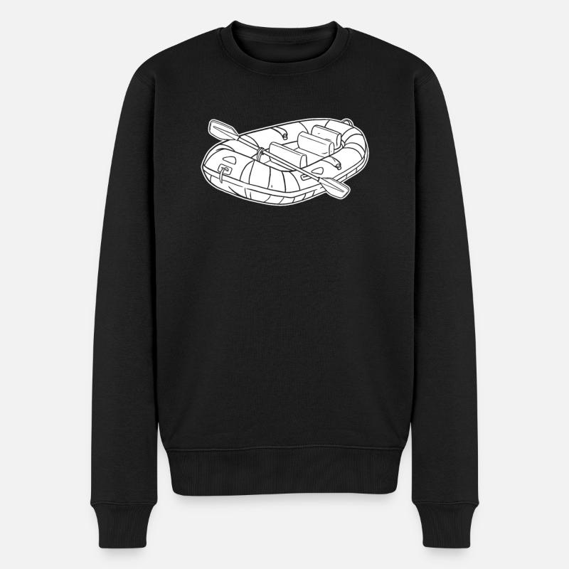 Rafting - Männer Premium Bio Pullover - Schwarz