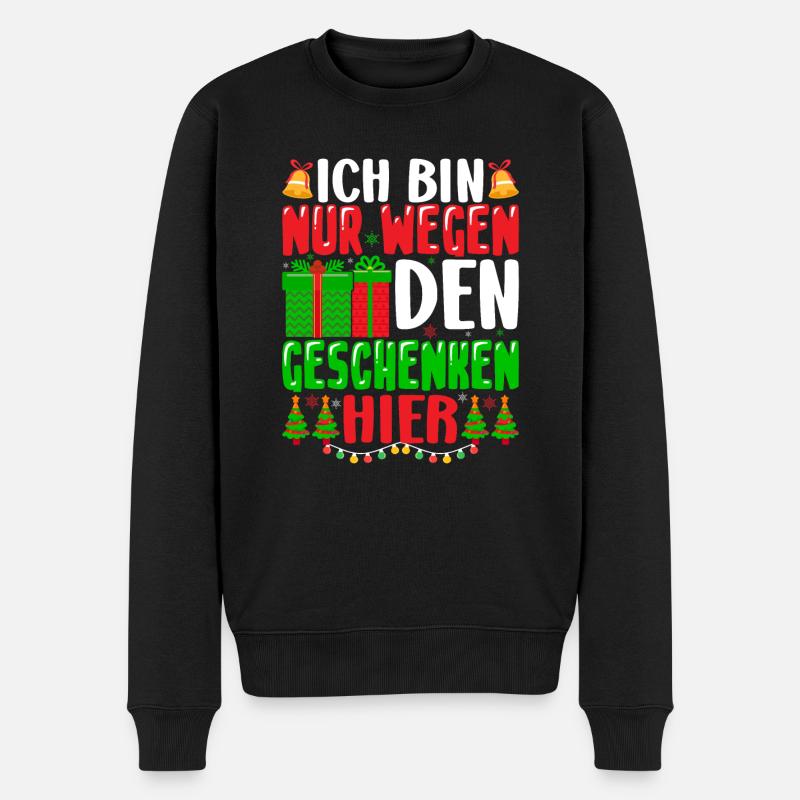 Geschenk Weihnachten Heiligabend - Männer Premium Bio Pullover - Schwarz