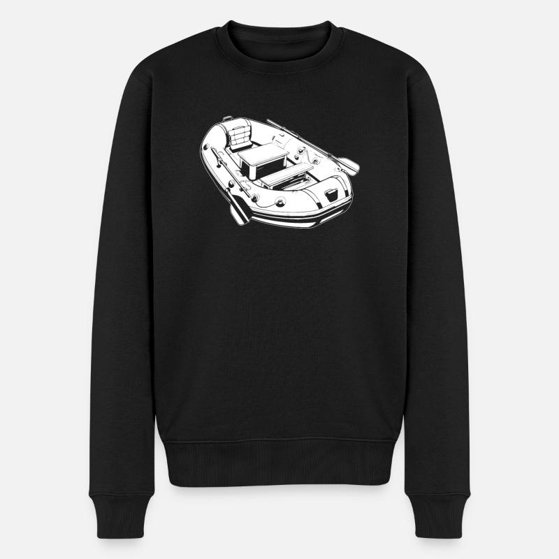 Rafting - Männer Premium Bio Pullover - Schwarz