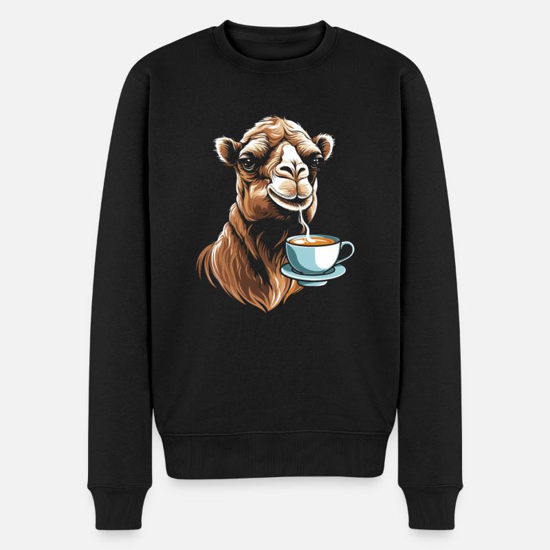 Café de chameau - Pull Premium bio Homme - noir
