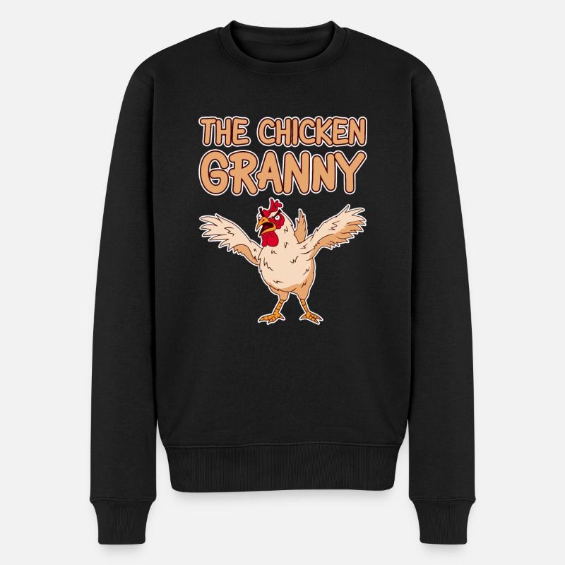La Mamie Poulet 2 - Pull Premium bio Homme - noir