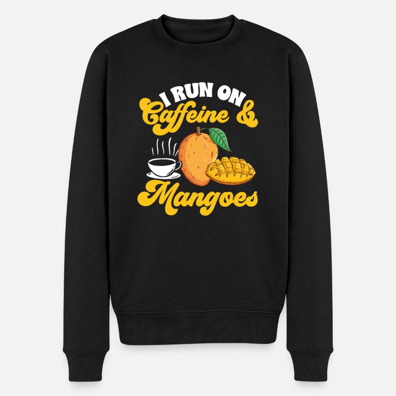 Mango Fruit Mango - Men's Premium Organic Jumper - black