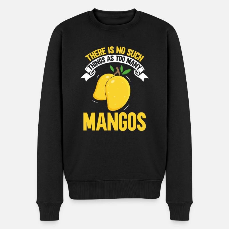 Mango Fruit Mango - Men's Premium Organic Jumper - black