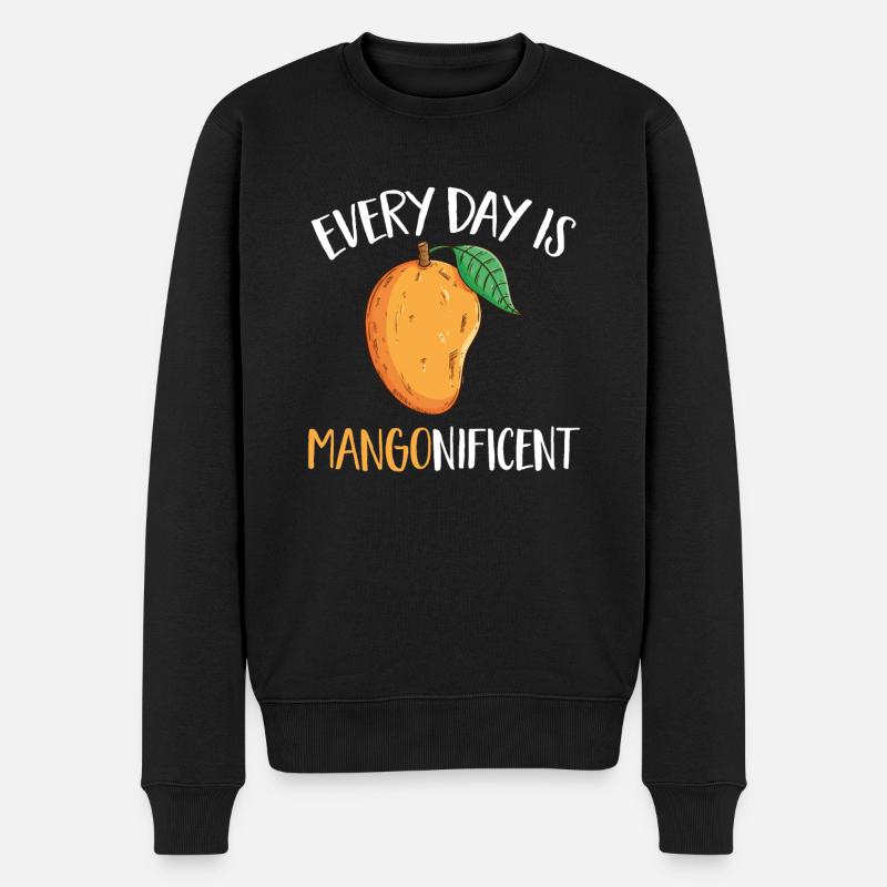 Mango Fruit Mango - Men's Premium Organic Jumper - black