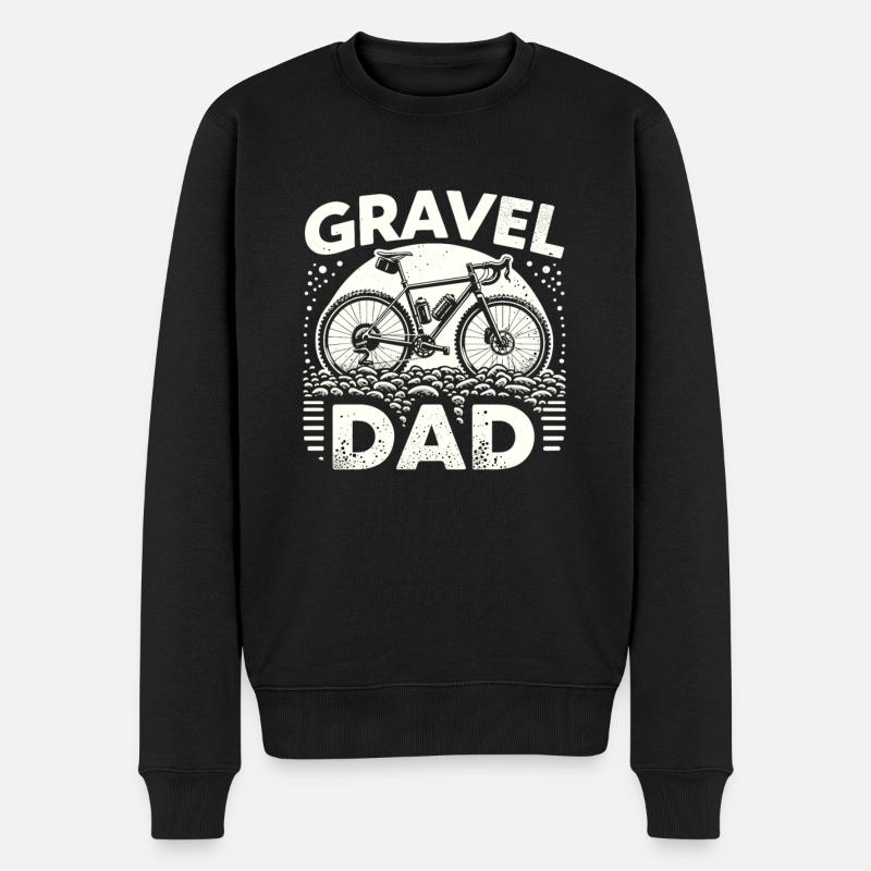 Papa gravel - Pull Premium bio Homme - noir