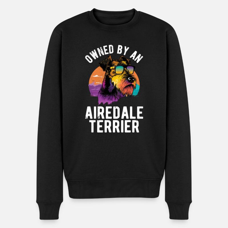 Cadeaux Airedale Terrier - Pull Premium bio Homme - noir