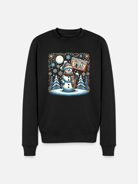 Christmas Squad - Männer Premium Bio Pullover - Schwarz