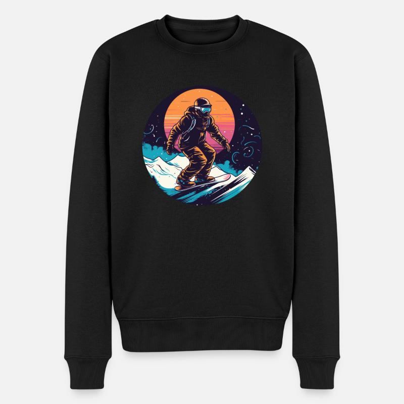 Snowboard ou ski puis après-ski - Pull Premium bio Homme - noir