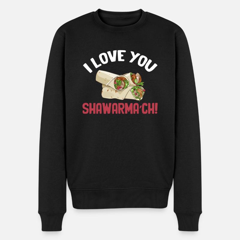 Je t’aime, Shawarma’ch ! Döner kebab - Pull Premium bio Homme - noir