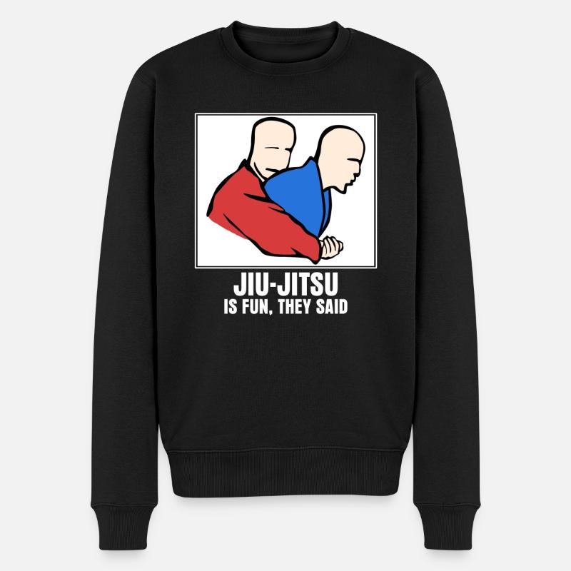 BJJ Ju-Jitsu Brésilien Jiu-Jitsu - Pull Premium bio Homme - noir