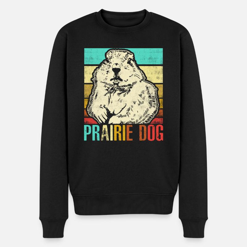 Chien de prairie - Pull Premium bio Homme - noir