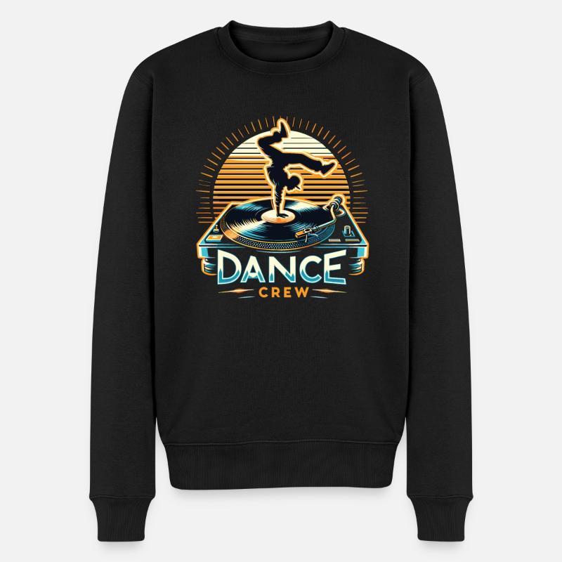 Breakdance Dance Crew - Männer Premium Bio Pullover - Schwarz