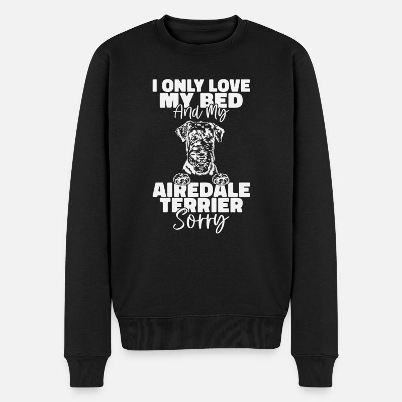 Cadeaux Airedale Terrier - Pull Premium bio Homme - noir