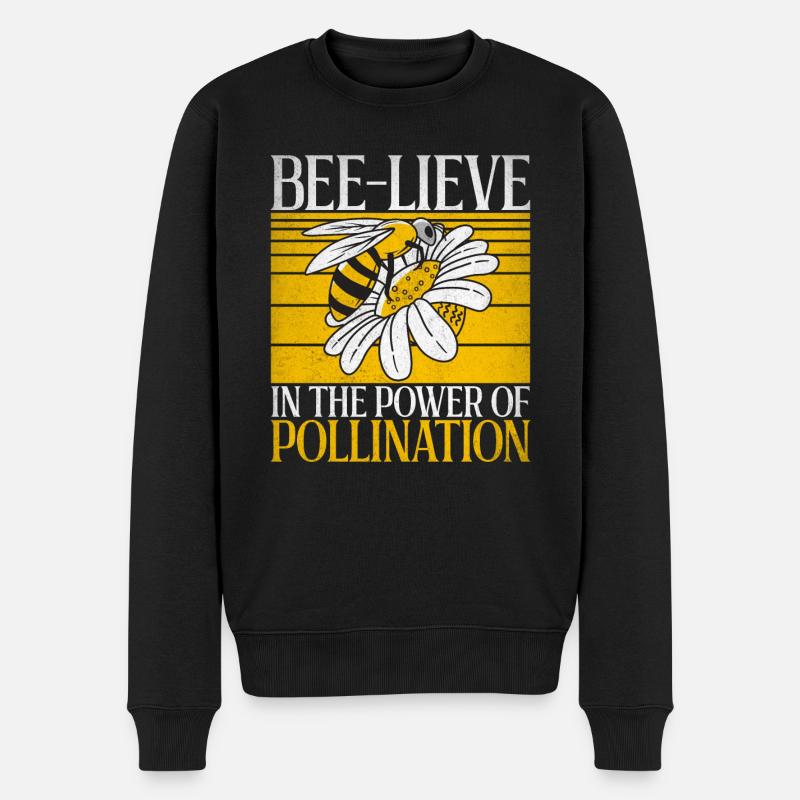 Bee Gifts - Männer Premium Bio Pullover - Schwarz