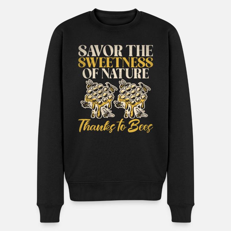 Cadeaux abeille - Pull Premium bio Homme - noir